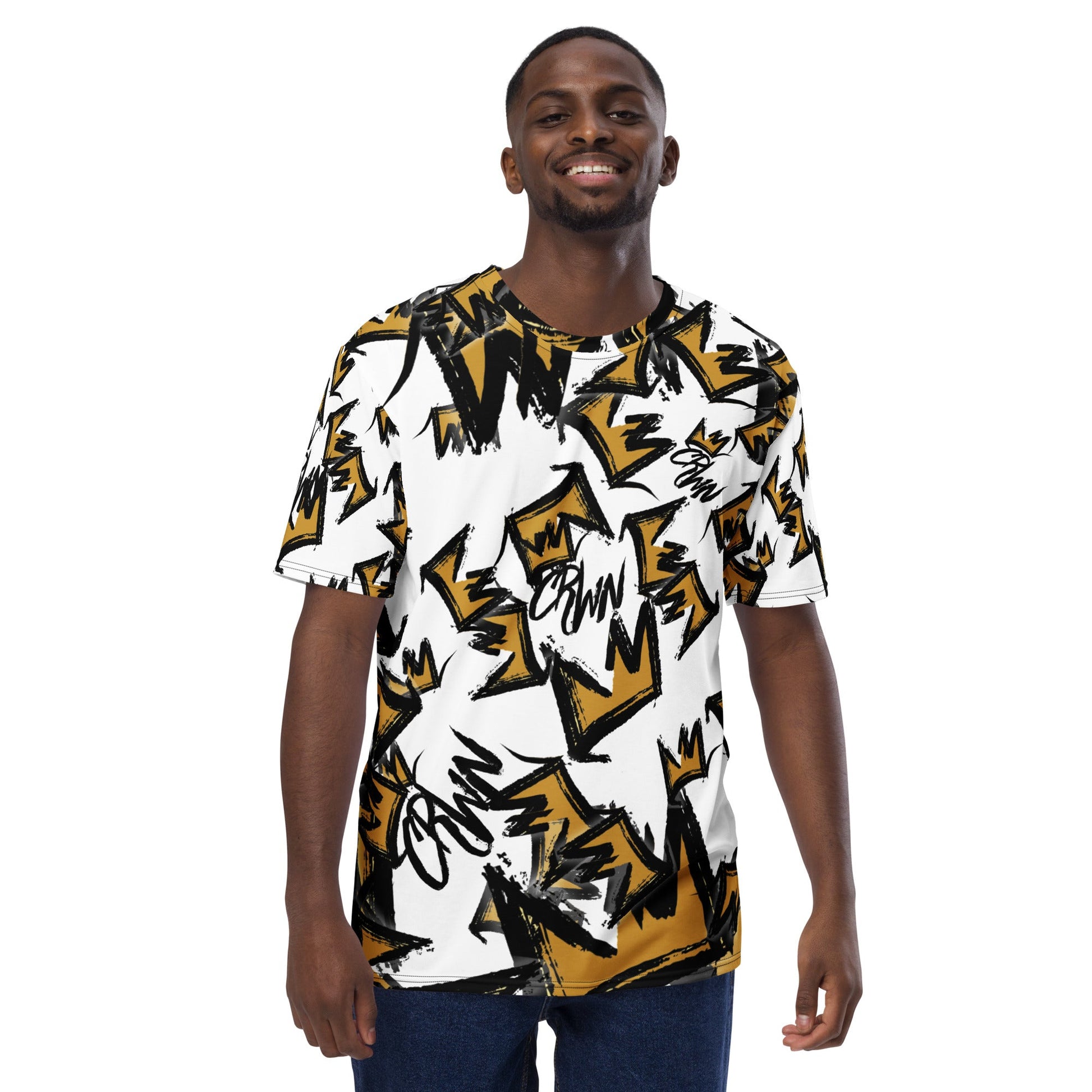 CRWN all - over t-shirt - Amerukhan Basics Clothing - T-Shirts