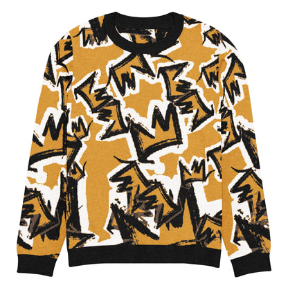 CRWN Knitted crew neck sweater - Amerukhan Basics Clothing - 