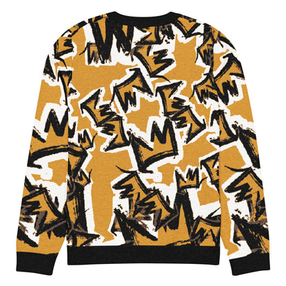 CRWN Knitted crew neck sweater - Amerukhan Basics Clothing - 