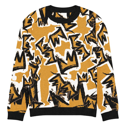 CRWN Knitted crew neck sweater - Amerukhan Basics Clothing - 