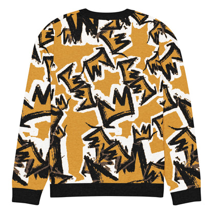 CRWN Knitted crew neck sweater - Amerukhan Basics Clothing - 