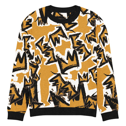 CRWN Knitted crew neck sweater - Amerukhan Basics Clothing - 