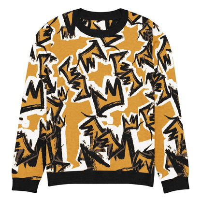 CRWN Knitted crew neck sweater - Amerukhan Basics Clothing - 