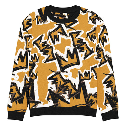 CRWN Knitted crew neck sweater - Amerukhan Basics Clothing - 