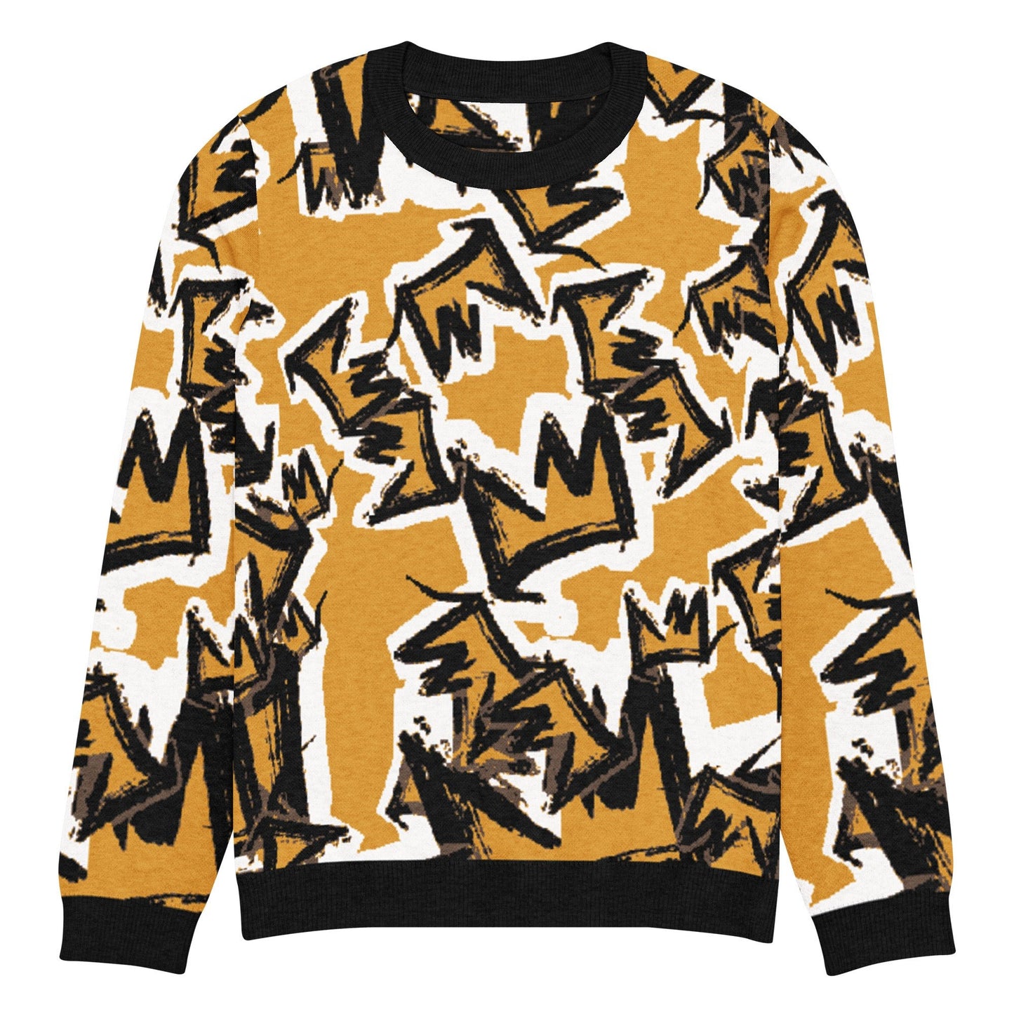 CRWN Knitted crew neck sweater - Amerukhan Basics Clothing - 