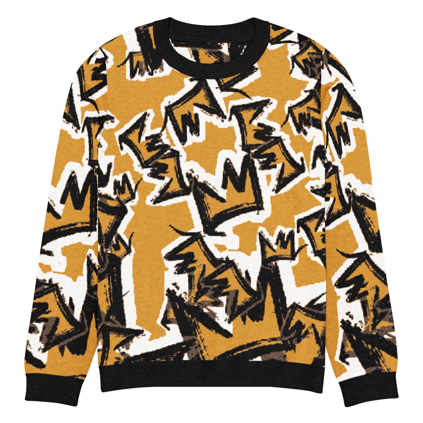 CRWN Knitted crew neck sweater - Amerukhan Basics Clothing - 