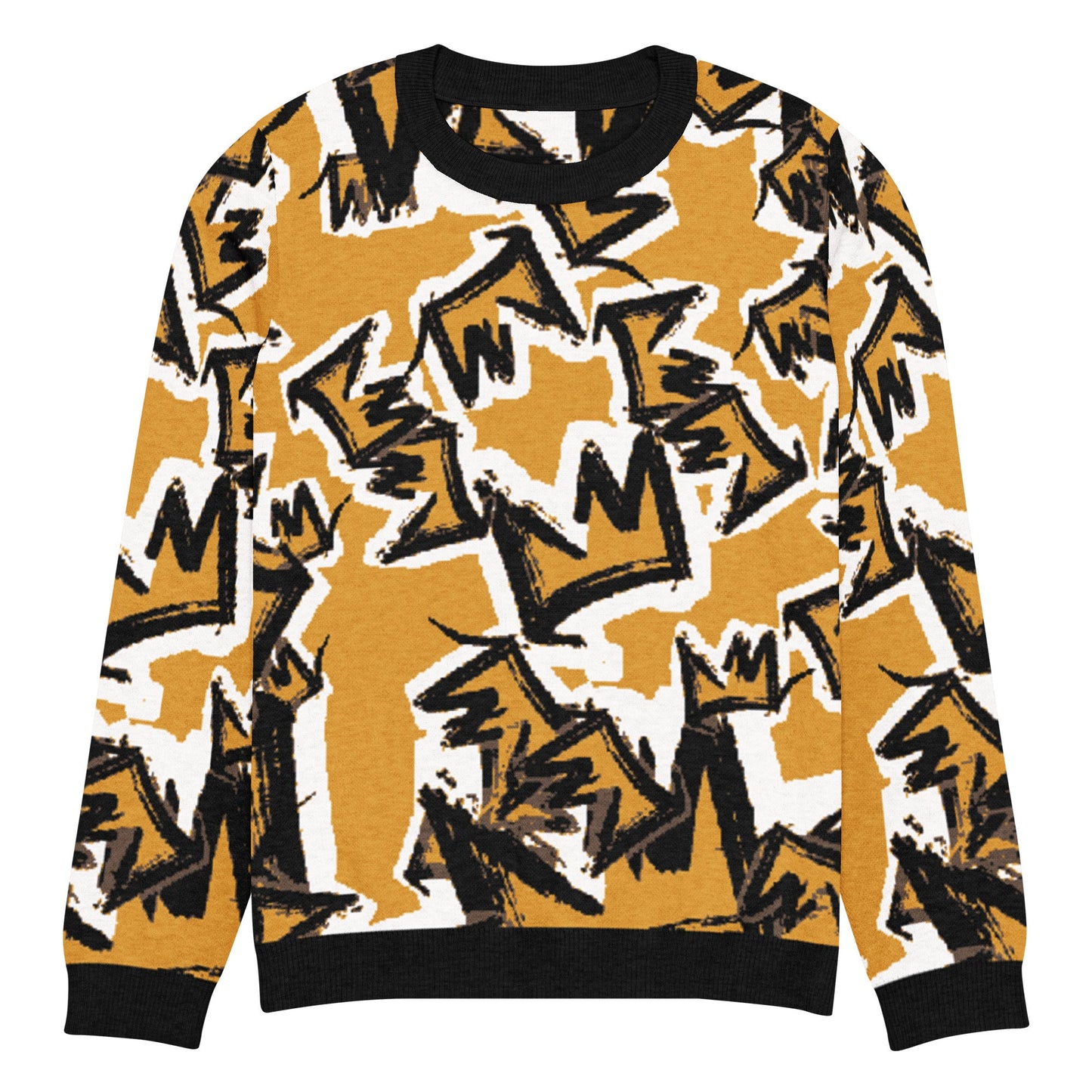 CRWN Knitted crew neck sweater - Amerukhan Basics Clothing - 