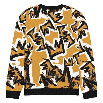 CRWN Knitted crew neck sweater - Amerukhan Basics Clothing - 