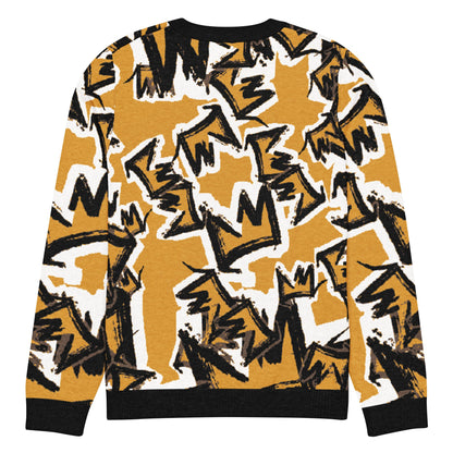 CRWN Knitted crew neck sweater - Amerukhan Basics Clothing - 