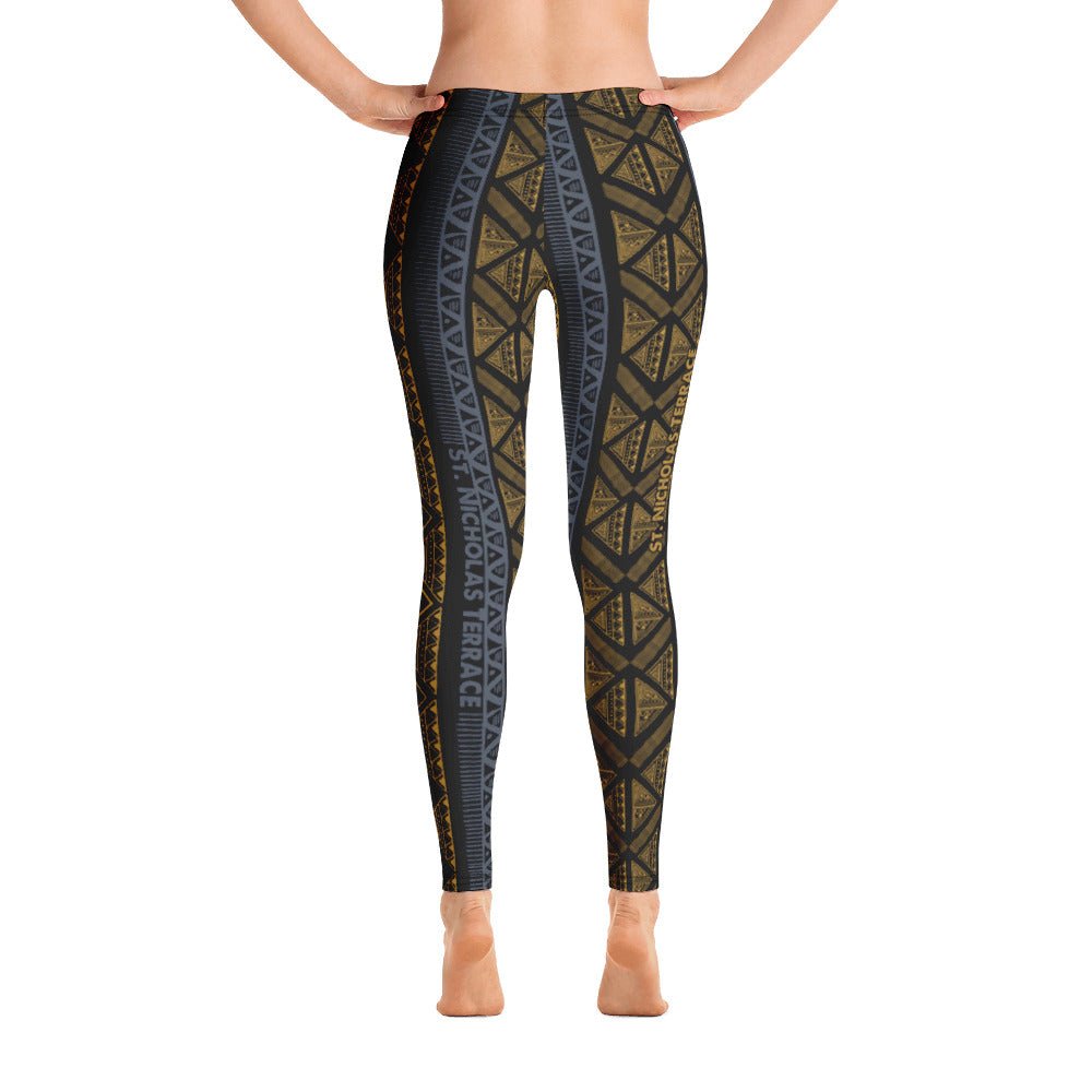 Da Hill 127 street All - Over Print Harlem USA Leggings - Amerukhan Basics Clothing - Leggings