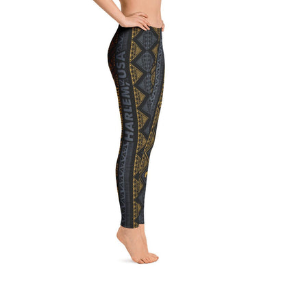 Da Hill 127 street All - Over Print Harlem USA Leggings - Amerukhan Basics Clothing - Leggings