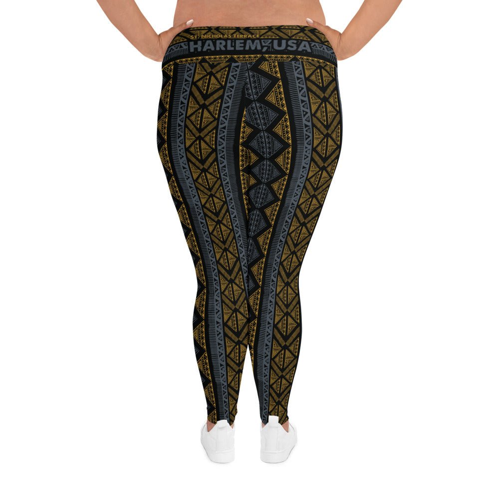 Da Hill 127 street All - Over Print Plus Size Harlem USA Leggings - Amerukhan Basics Clothing - Leggings