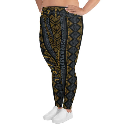 Da Hill 127 street All - Over Print Plus Size Harlem USA Leggings - Amerukhan Basics Clothing - Leggings