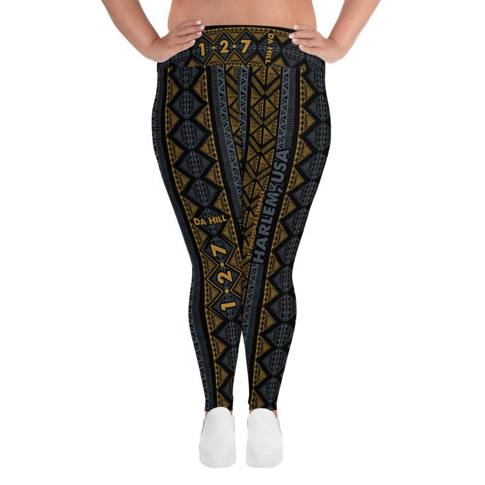 Da Hill 127 street All - Over Print Plus Size Harlem USA Leggings - Amerukhan Basics Clothing - Leggings