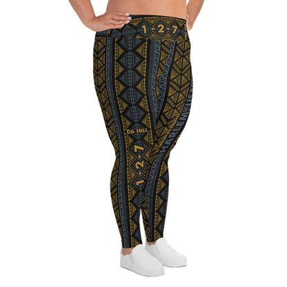 Da Hill 127 street All - Over Print Plus Size Harlem USA Leggings - Amerukhan Basics Clothing - Leggings