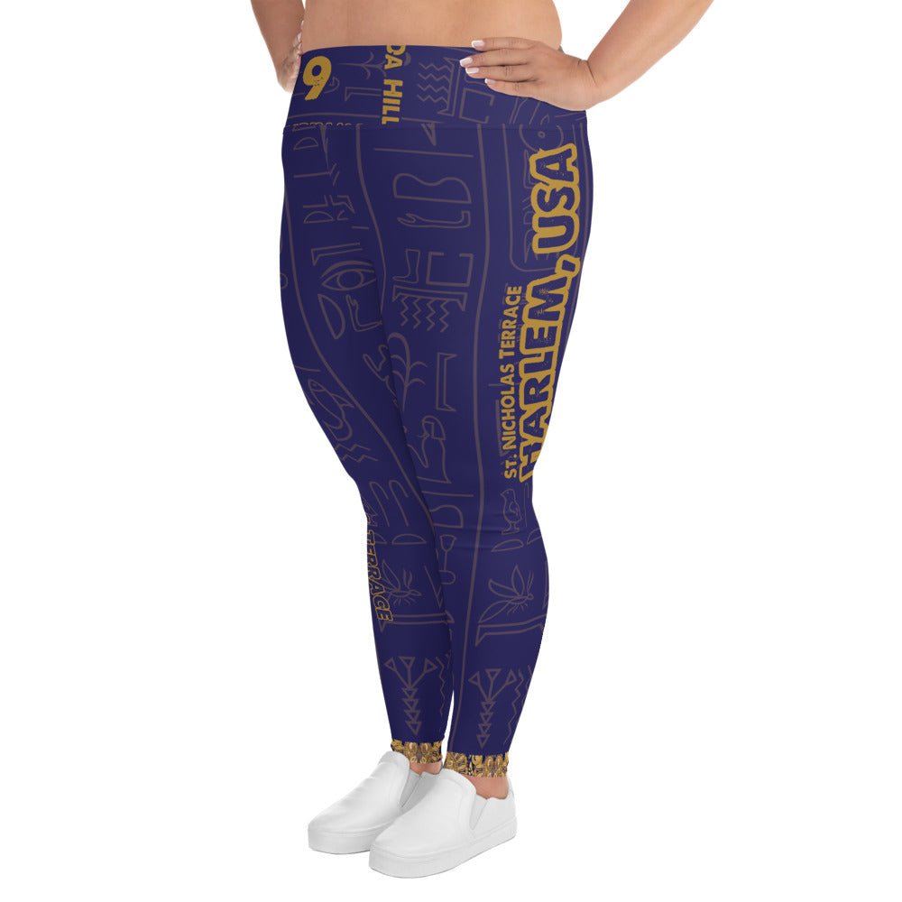 Da Hill 129 street All - Over Print Plus Size Harlem USA Leggings - Amerukhan Basics Clothing - Leggings