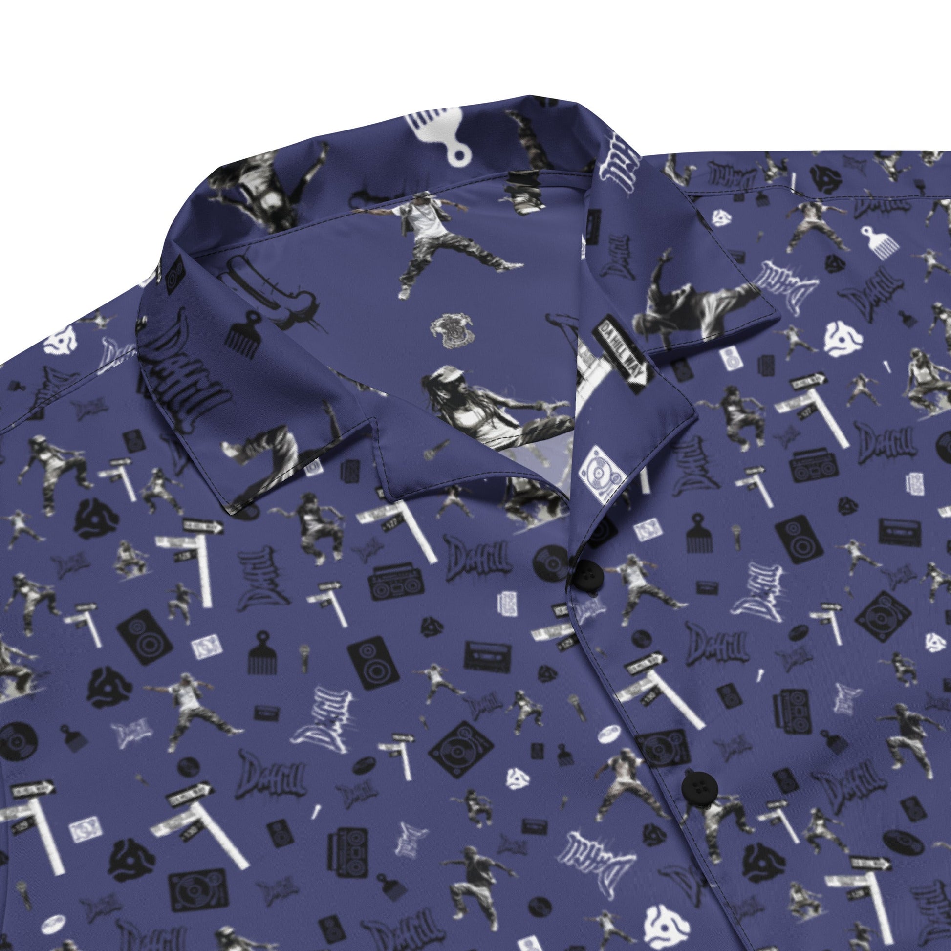 Da Hill '24 Blue Camp Shirt - Amerukhan Basics Clothing - 