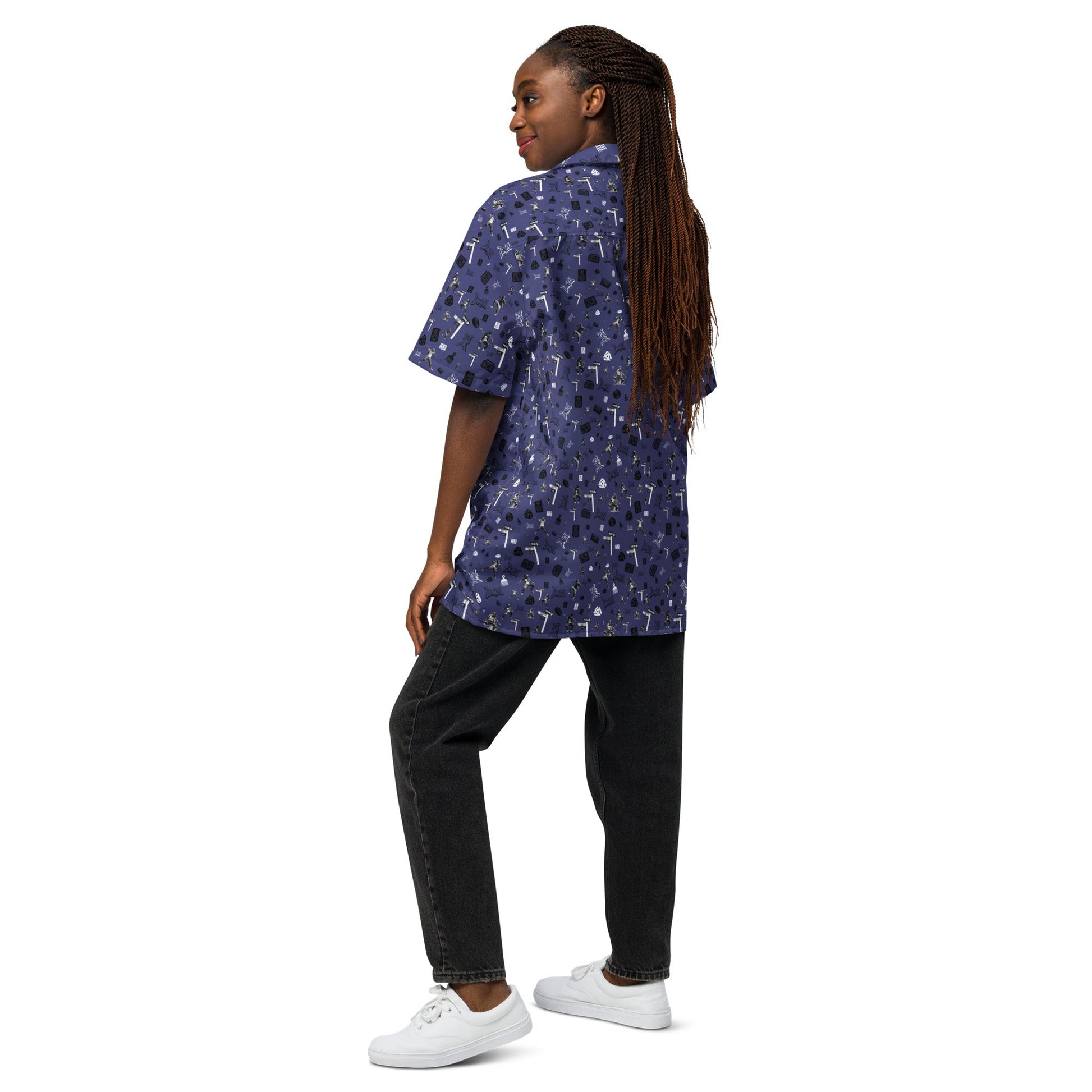 Da Hill '24 Blue Camp Shirt - Amerukhan Basics Clothing - 