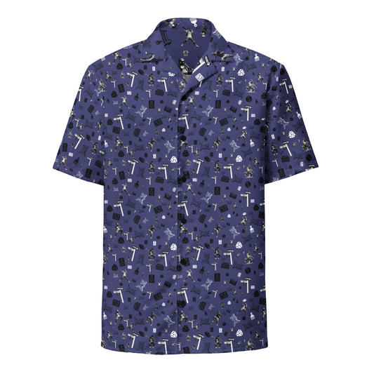 Da Hill '24 Blue Camp Shirt - Amerukhan Basics Clothing - 