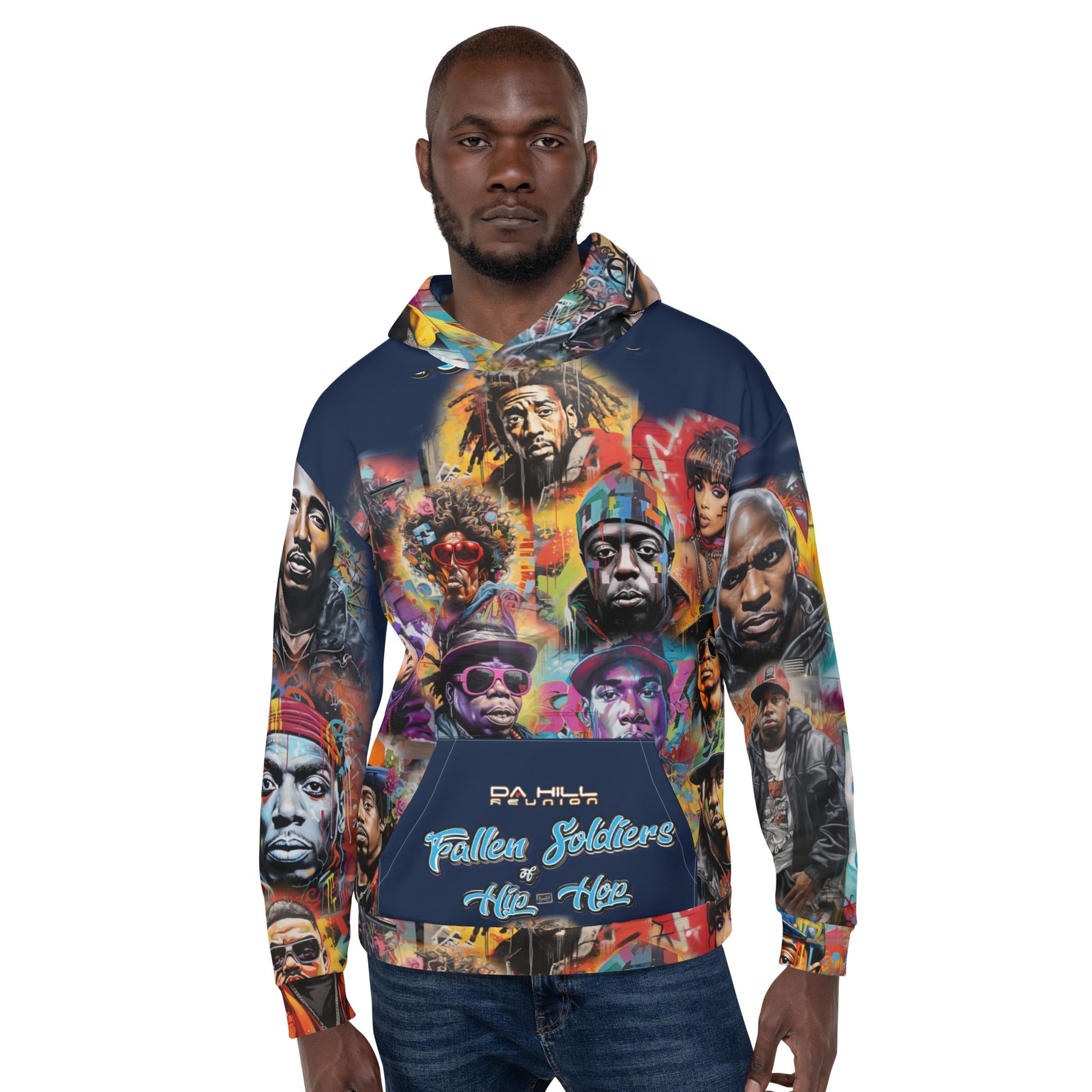 Da Hill Fallen Soldiers of Hip Hop Hoodie - Amerukhan Basics Clothing - 