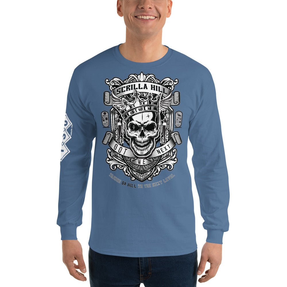 Da Hill Scrilla Hill 130 street Long Sleeve Harlem USA T-Shirt - Amerukhan Basics Clothing - T-Shirts