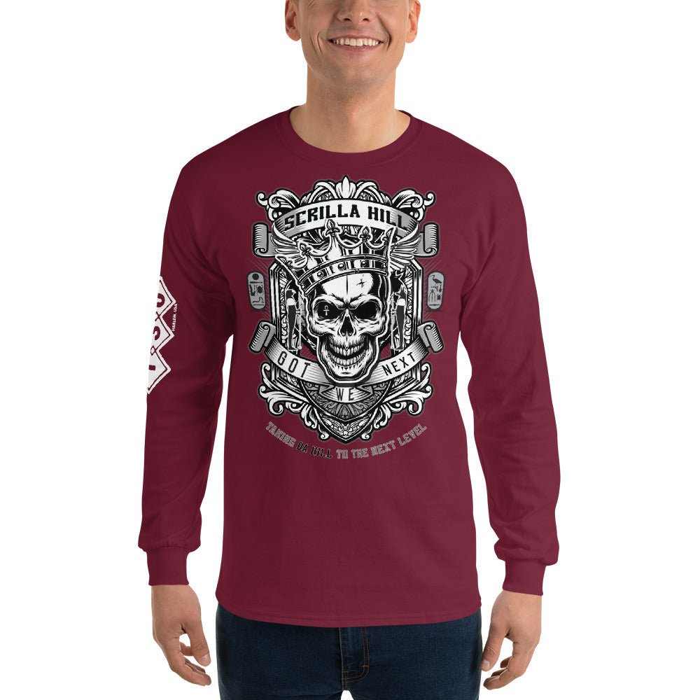 Da Hill Scrilla Hill 130 street Long Sleeve Harlem USA T-Shirt - Amerukhan Basics Clothing - T-Shirts