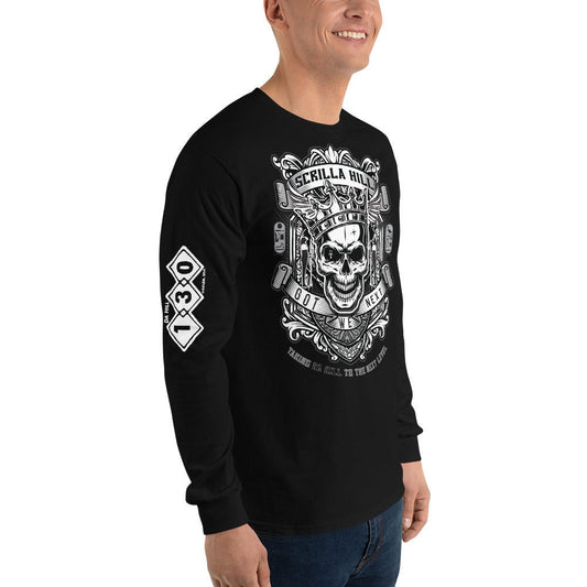 Da Hill Scrilla Hill 130 street Long Sleeve Harlem USA T-Shirt - Amerukhan Basics Clothing - T-Shirts