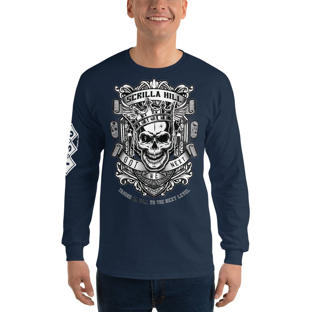 Da Hill Scrilla Hill 130 street Long Sleeve Harlem USA T-Shirt - Amerukhan Basics Clothing - T-Shirts