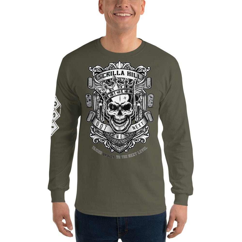 Da Hill Scrilla Hill 130 street Long Sleeve Harlem USA T-Shirt - Amerukhan Basics Clothing - T-Shirts