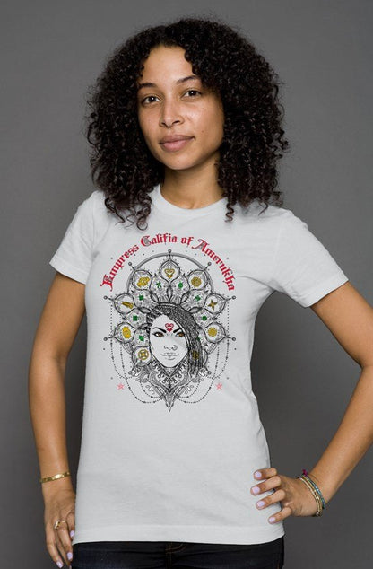 Empress Califia of Amerukha womens t shirt - Amerukhan Basics Clothing - T-Shirts