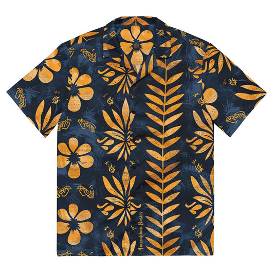 Golden Azure Camp Shirt - Amerukhan Basics Clothing - 