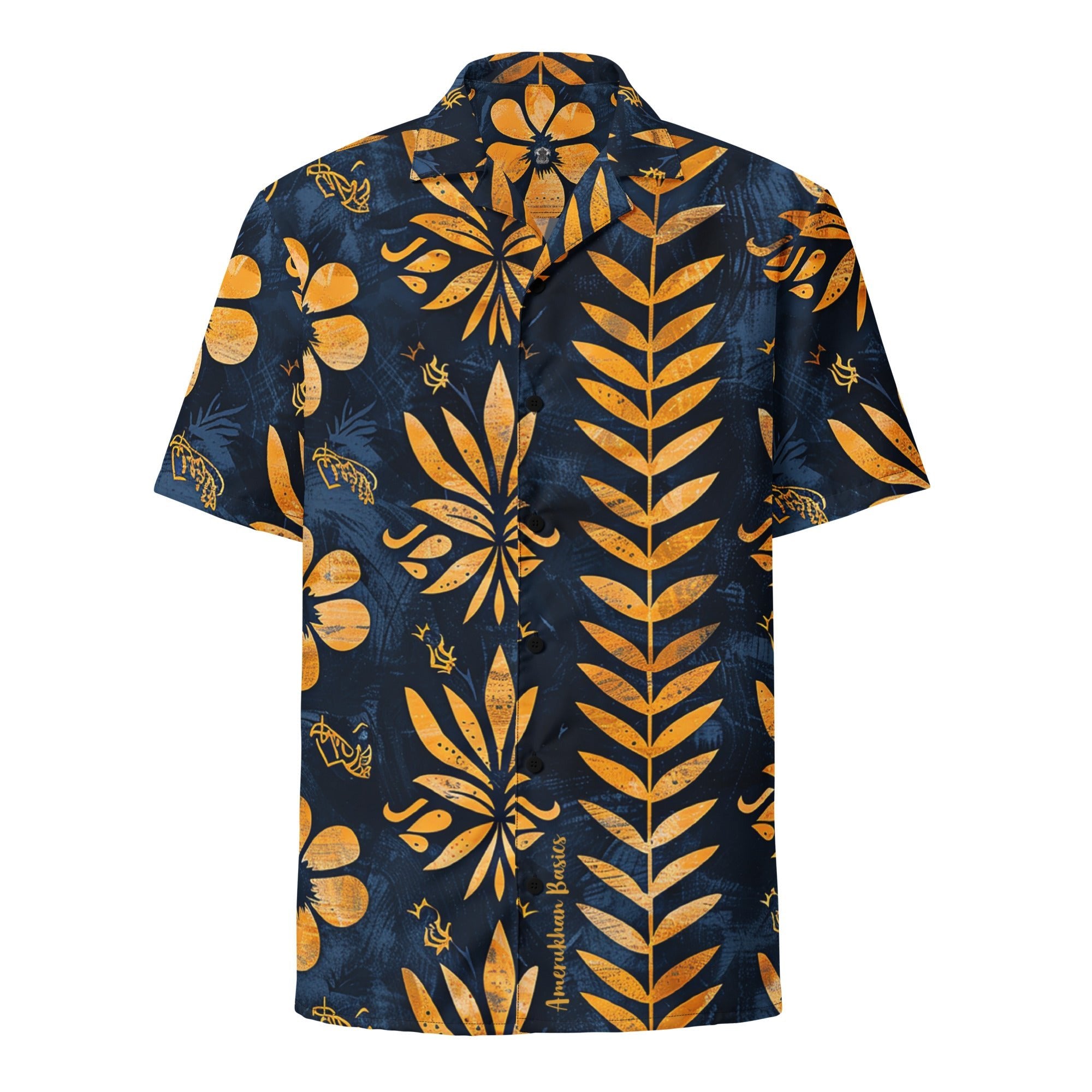 Golden Azure Camp Shirt | Black History Clothing – Amerukhan