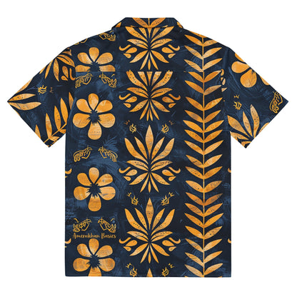 Golden Azure Camp Shirt - Amerukhan Basics Clothing - 