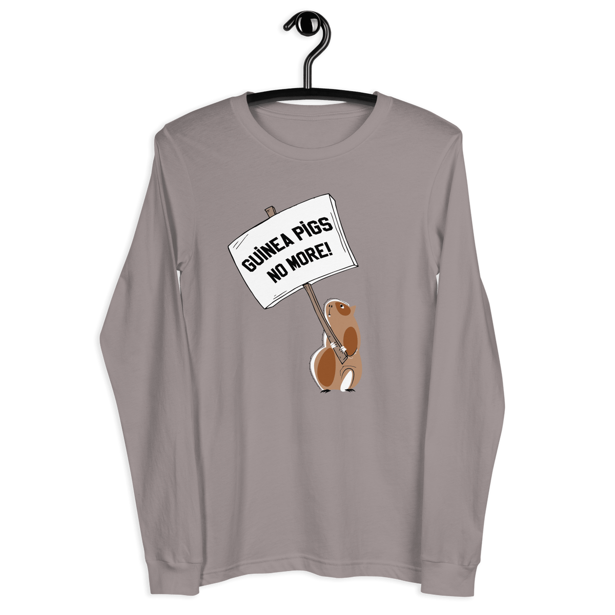 Guinea Pigs No More! Unisex Long Sleeve Tee - Amerukhan Basics Clothing - T-Shirts