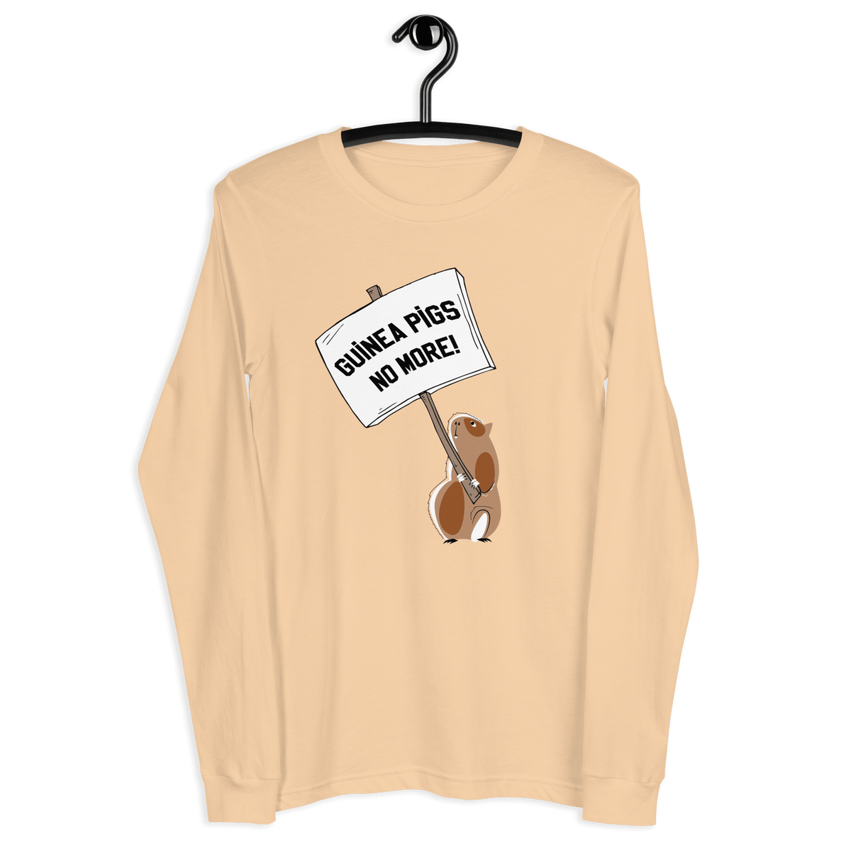 Guinea Pigs No More! Unisex Long Sleeve Tee - Amerukhan Basics Clothing - T-Shirts