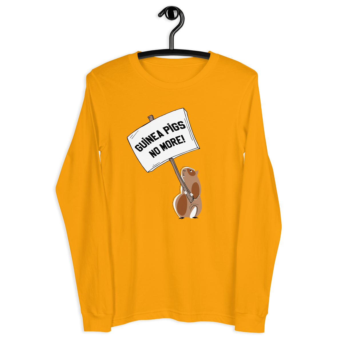 Guinea Pigs No More! Unisex Long Sleeve Tee - Amerukhan Basics Clothing - T-Shirts