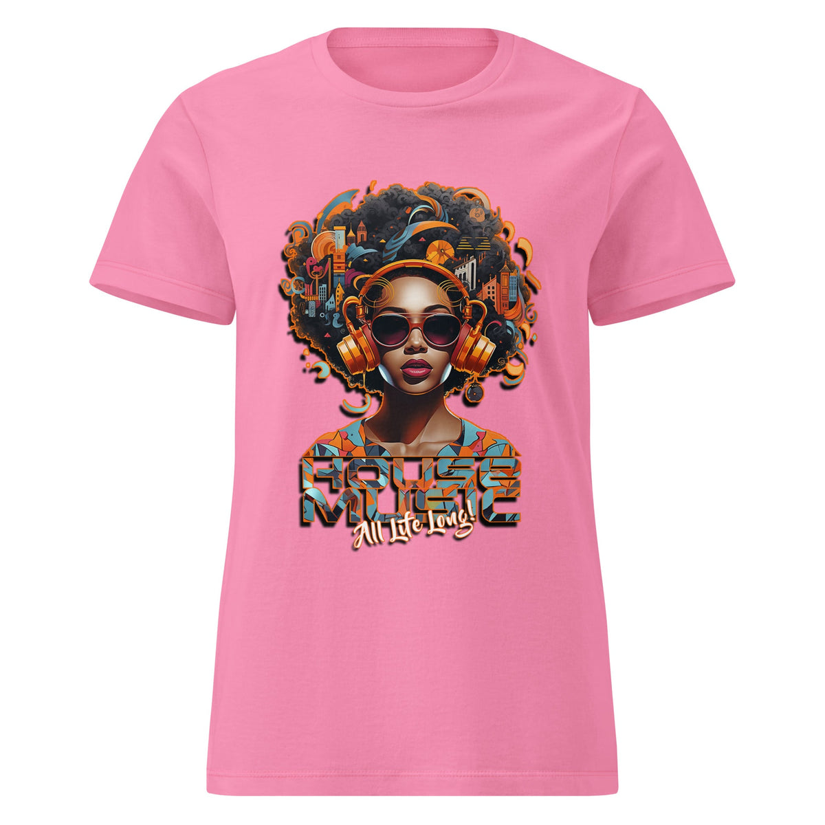 House Music All Life Long women's t-shirt - Amerukhan Basics Clothing - 