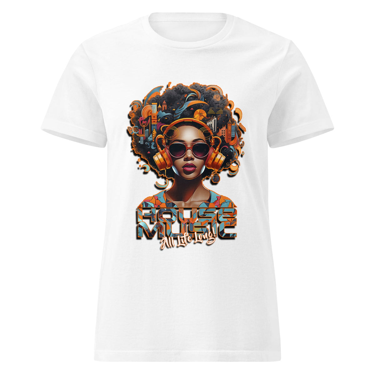 House Music All Life Long women's t-shirt - Amerukhan Basics Clothing - 