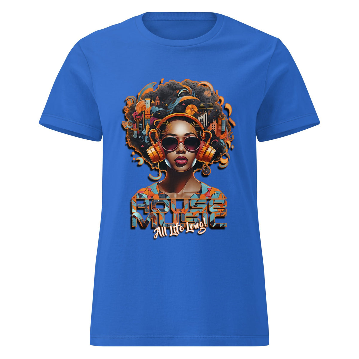 House Music All Life Long women's t-shirt - Amerukhan Basics Clothing - 