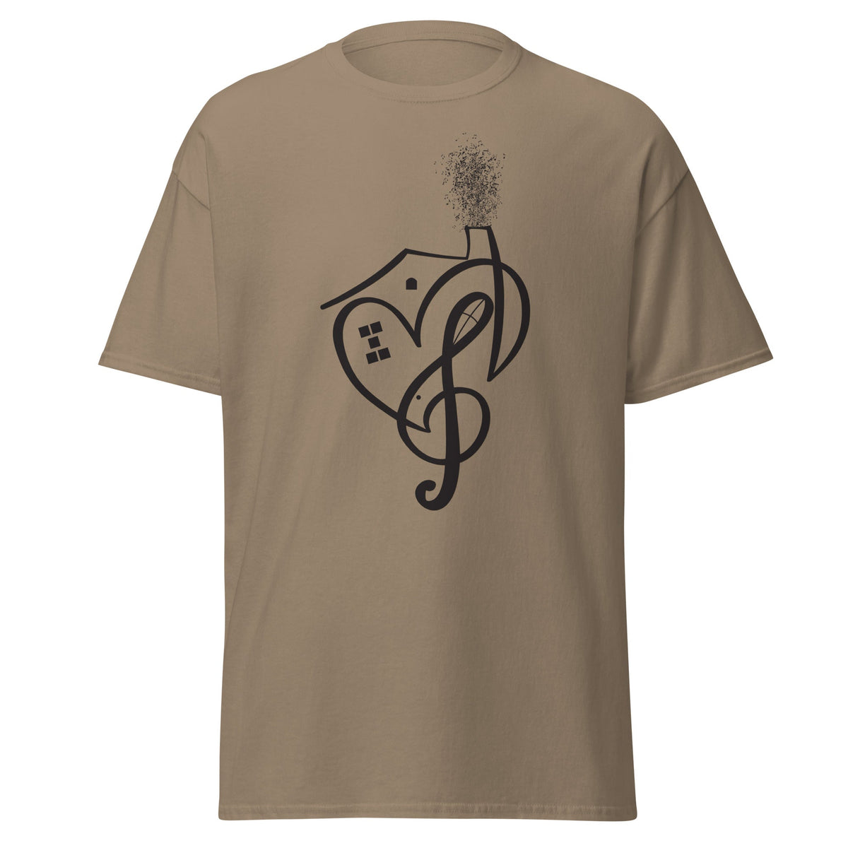 I Love House Music (Black) - Amerukhan Basics Clothing - 