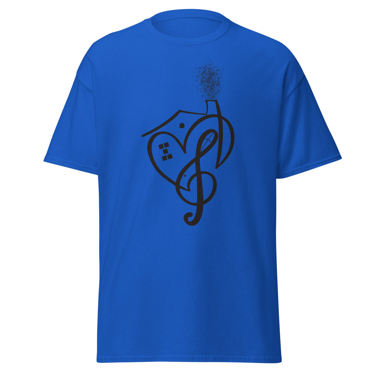 I Love House Music (Black) - Amerukhan Basics Clothing - 