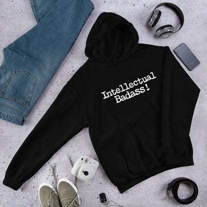 Intellectual Badass! Unisex Hoodie - Amerukhan Basics Clothing - Hoodies