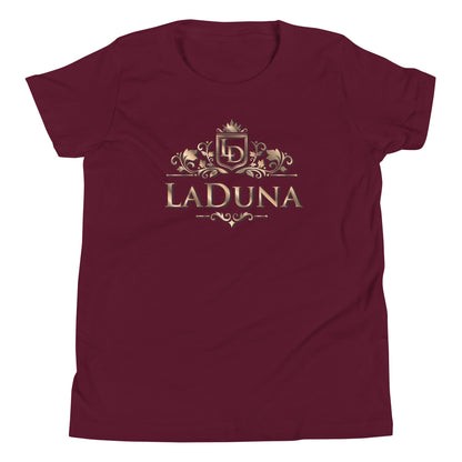 LaDuna Gold Youth Short Sleeve T-Shirt - Amerukhan Basics Clothing - 