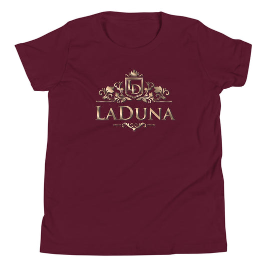 LaDuna Gold Youth Short Sleeve T-Shirt - Amerukhan Basics Clothing - 