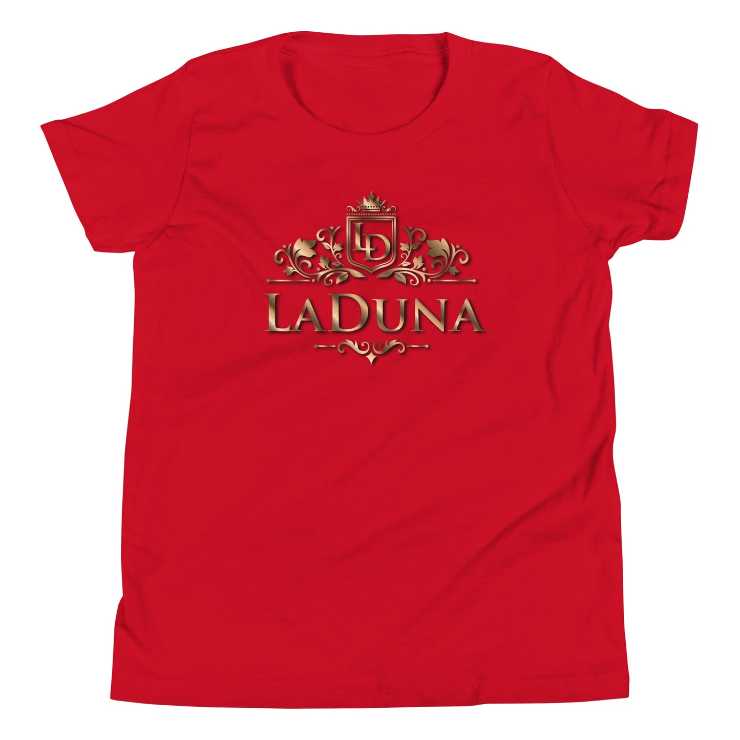LaDuna Gold Youth Short Sleeve T-Shirt - Amerukhan Basics Clothing - 