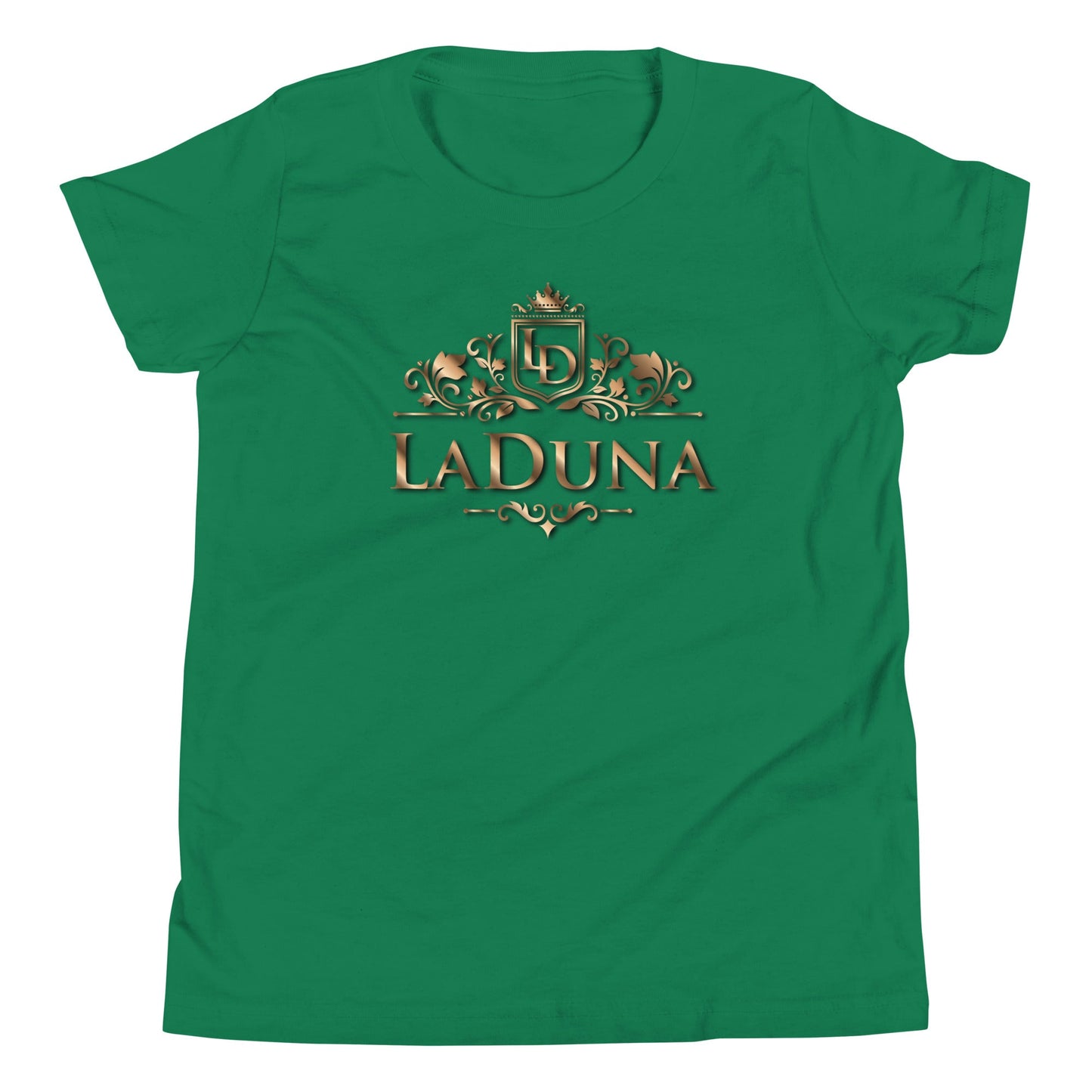 LaDuna Gold Youth Short Sleeve T-Shirt - Amerukhan Basics Clothing - 