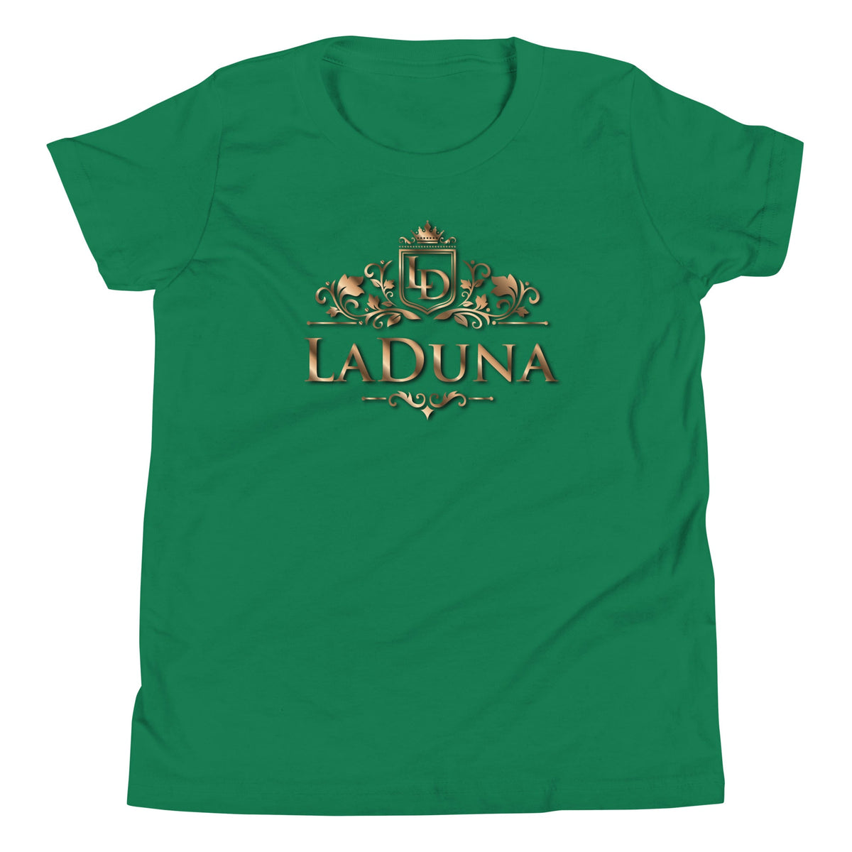 LaDuna Gold Youth Short Sleeve T-Shirt - Amerukhan Basics Clothing - 