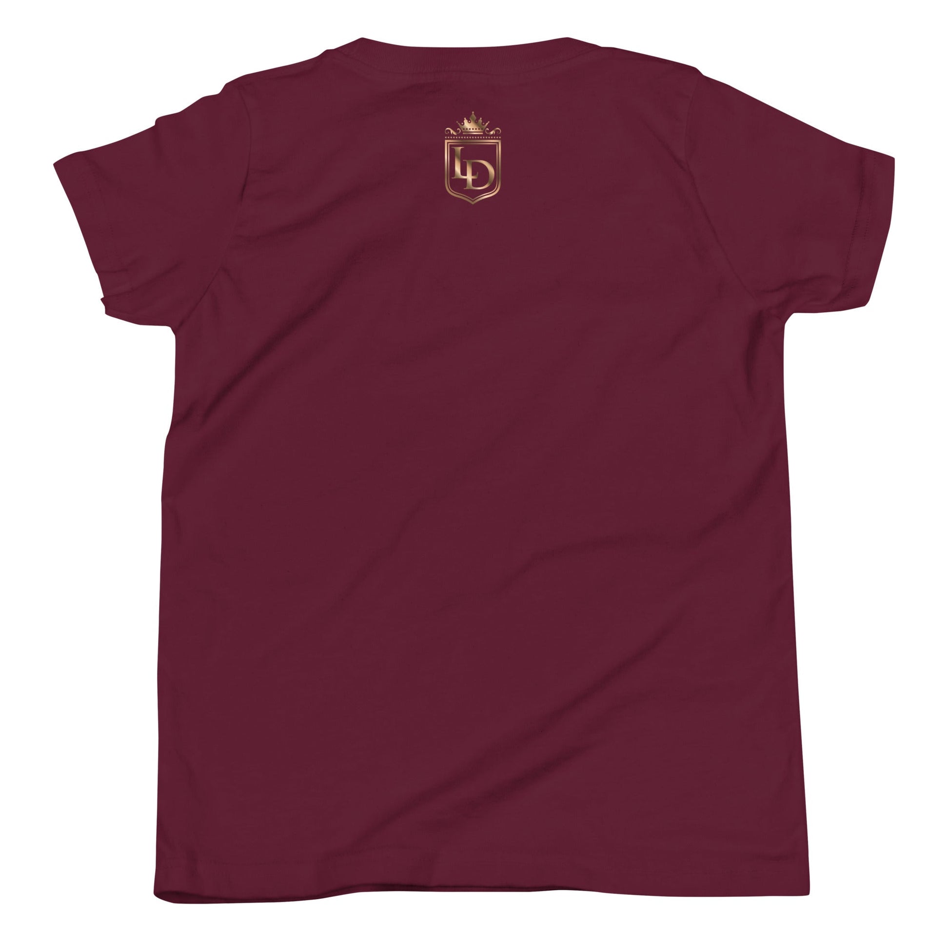 LaDuna Gold Youth Short Sleeve T-Shirt - Amerukhan Basics Clothing - 