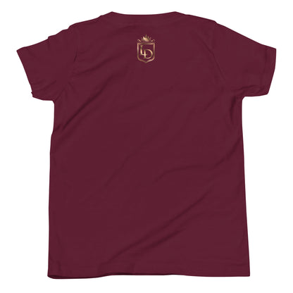 LaDuna Gold Youth Short Sleeve T-Shirt - Amerukhan Basics Clothing - 