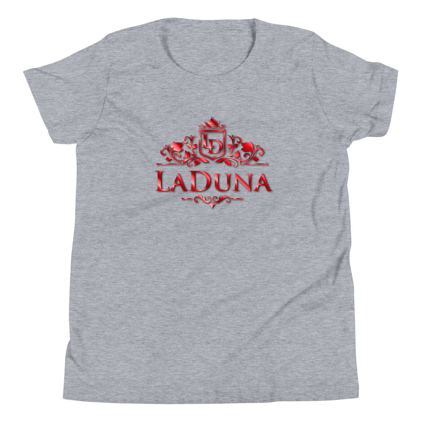 Laduna Red Youth Short Sleeve T-Shirt - Amerukhan Basics Clothing - 